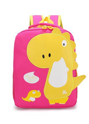Дитячий рюкзак Tyrannosaur Lesko 201026 Pink з тиранозавром дл...