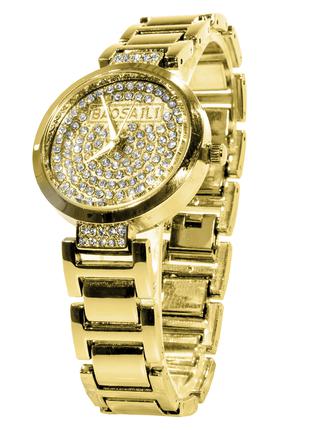 Наручные часы BAOSAILI KJ805 Gold с камнями модный дизайн Баос...