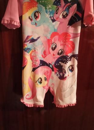Солнцезащитный пляжный костюм для девочки my little pony