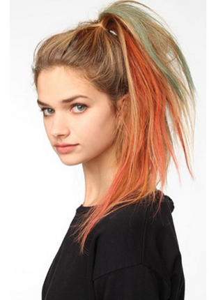 Оранжева крейда для волосся / оранжевый мел для волос / покрас...