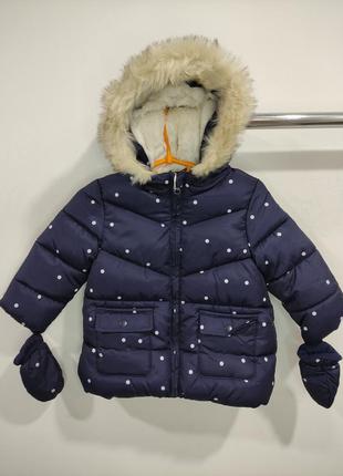 Куртка зимова primark для дівчинки ріст 80 см