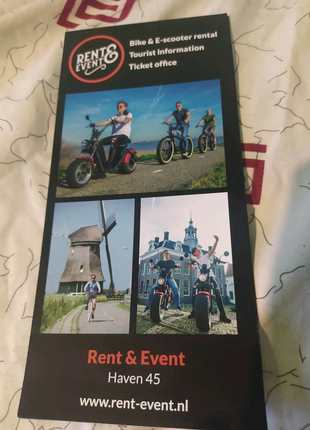 Буклет "Аренда велосипедов Rent&Event" сувенир Голландия Волендам