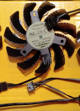 Кулер вентилятор для відеокарти 75мм Everflow T128010SU 4pin