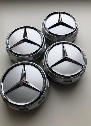 Ковпачки в диски Мерседес Mercedes 75мм A0004000900