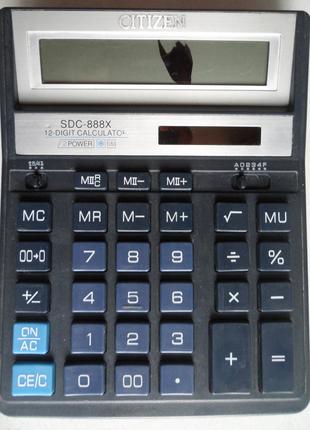 Калькулятор Citizen SDС-888(12-розрядний)на деталі