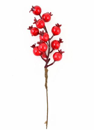 Искусственная ветка с красными ягодами граната 973525