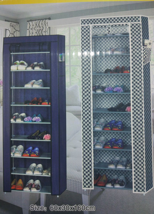 Тканевый шкаф для,  обуви с ролетом