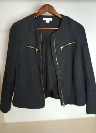 Курточка піджак фірмова чорна сіра h&m куртка манто пальто...