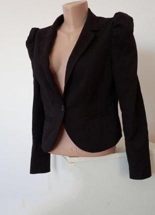 Черный пиджак женский фирменный h&m жіночий піджак чорний клас...
