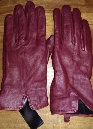 Женские перчатки jasper conran, кожа+текстиль