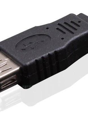Переходник mini USB 5 pin папа - USB мама мини юсб male female...