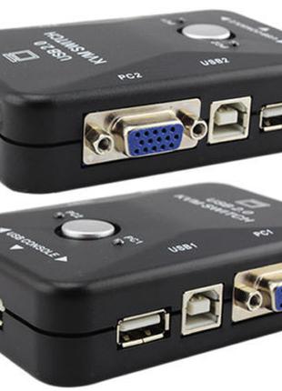 KVM switch 2 port (VGA, USB) MT-201UK переключатель на 2 USB п...