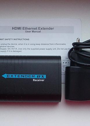 HDMI ресивер приймач receiver адаптер подовжувач HDMI за витою...