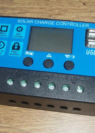 Солнечный контроллер заряда RBL-30A 24V-12V 30A с дисплеем + 2...