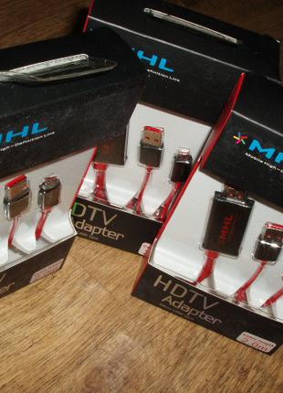Micro USB MHL адаптер кабель HDMI 2 м Samsung HTC S2 GALAXY i9...