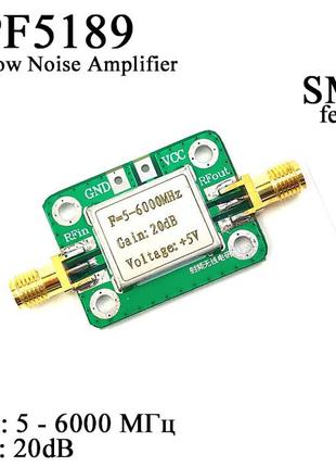Усилитель SPF5189 LNA 5-6000 MHz RF Low Noise Amplifier Signal...