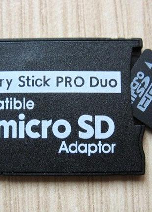 PSP Переходник адаптер micro SD Memory Stick Pro Duo замена