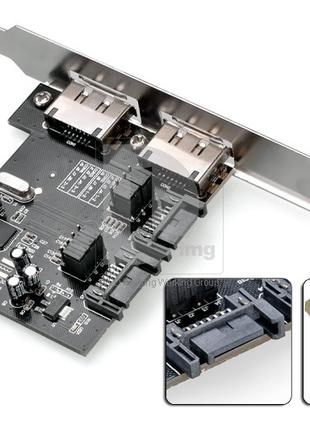 Контроллер PCI-E 2xSATA+2хESATA 3.0 6Gbs (ASMEDIA1061)
