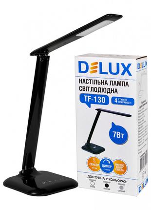 Лампа светодиодная настольная DELUX TF-130 7Вт LED черная