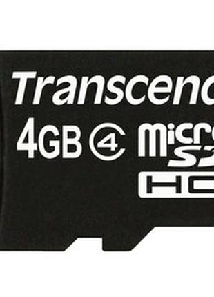 Transcend Micro SDHC 4GB Class 4 Карта Памяти