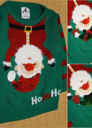 George новогодний свитер 2-3 года новорічний светр кофта