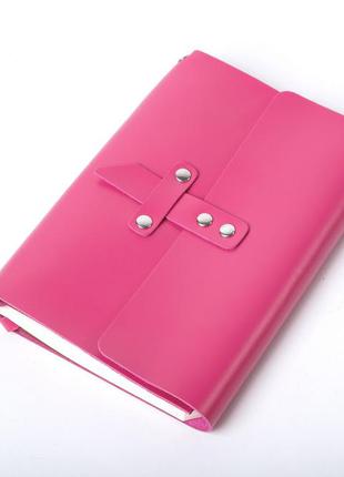 Кожаная обложка для блокнота «nota5 fuchsia» малиновый (21x15 ...