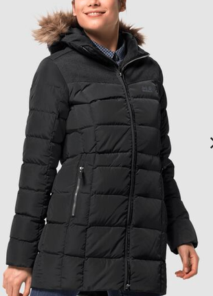Зимовий пуховик пухове пальто парку jack Wolfskin women's baf...