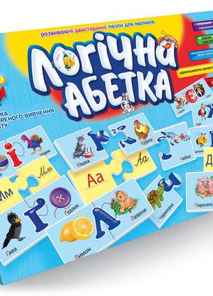 Игра Danko Toys Логічна абетка (двусторонние пазлы - ассоциации)