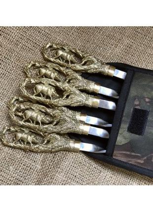Шампура з литими бронзовими ручками "кабан" Люкс Nb Art (47330...