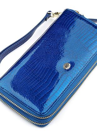 Кошелек женский ST Leather 18447 (S5001A) на молнии Синий, Синий