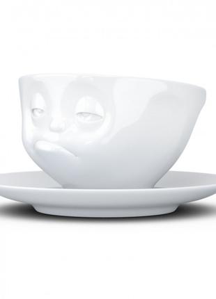 Чашка с блюдцем для кофе Tassen "озадачен" (200 мл), фарфор