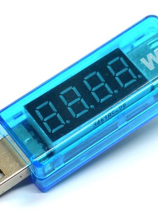 USB тестер (вольтметр, амперметр) 3,5 - 7V, 3А