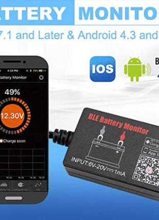 Тестер Аккумулятора 12V (BM2) Bluetooth 4.0 Android / iOS