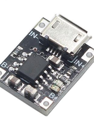 Micro-USB Контроллер заряда, модуль 1S li-ion 4,2V 1A