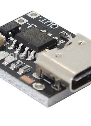 USB type-c Контроллер заряда/разряда, модуль 1S li-ion 4,2V 1A