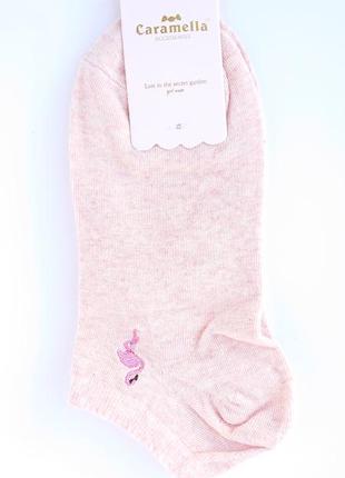 Чудові жіночі шкарпеточки з вмістом бавовни, жіночі рожеві шка...