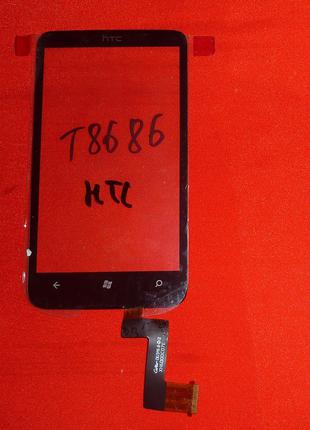 Тачскрин HTC 7 Trophy T8686 сенсор для телефона черный
