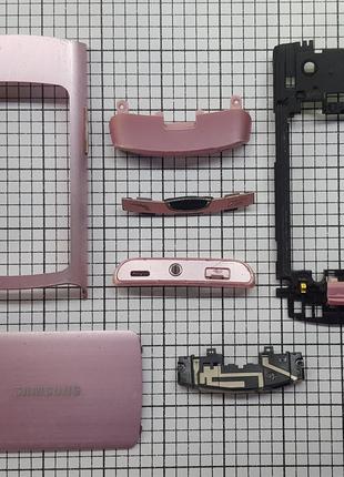Корпус Samsung S8530 Wave II для телефона розовый Б/У!!!