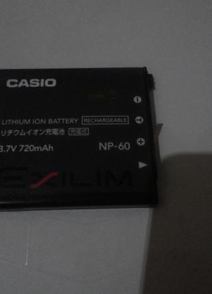Аккумулятор nb-60 б.у. оригинал для Casio Exilim Zoom EX-Z9