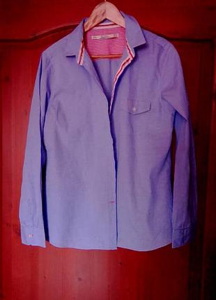 Голубая рубашка zara