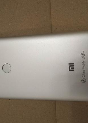 Крышка б.у. оригинал для Xiaomi Redmi Note 4x серая