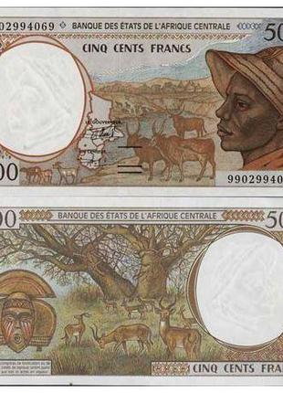 Ц. Африка Ш/C. Africa St 500 Franc 2000 P101Cg UNC