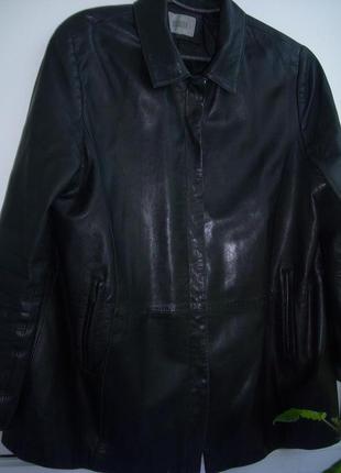 Куртка-пиджак кожаная женская   uk-20