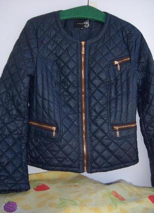 Куртка жакет пиджак утепленный женский р.евро 40