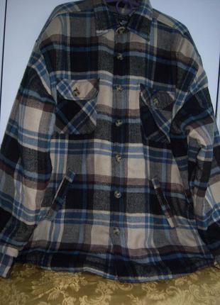 Куртка-рубашка  на синтепоне  мужская р.xl