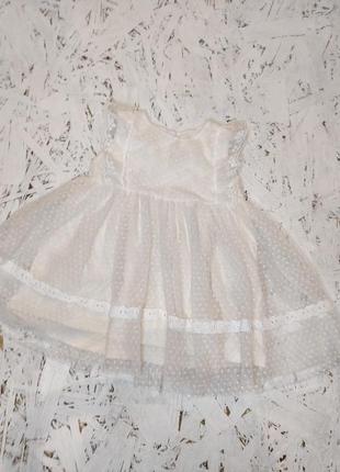 Детское нарядное платье, нежное и милое, размер 62-68
