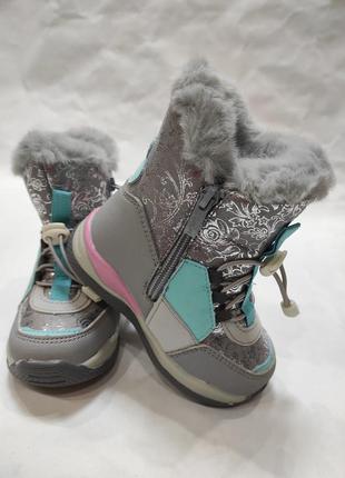 Зимние термо-ботинки для девочек tom.m