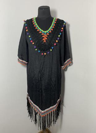 Мексиканка туника платье пляжное
