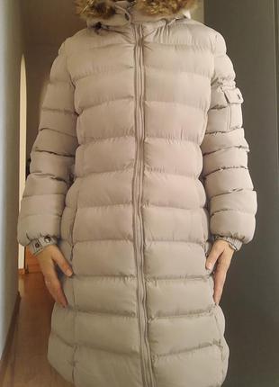 Курточка длиная зимняя женская