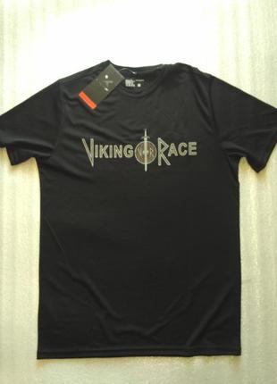 Спортивная футболка с принтом viking rase, размер м